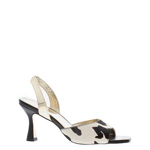 Carl Scarpa Peggy Leather Sling Back Mule Courts - Black